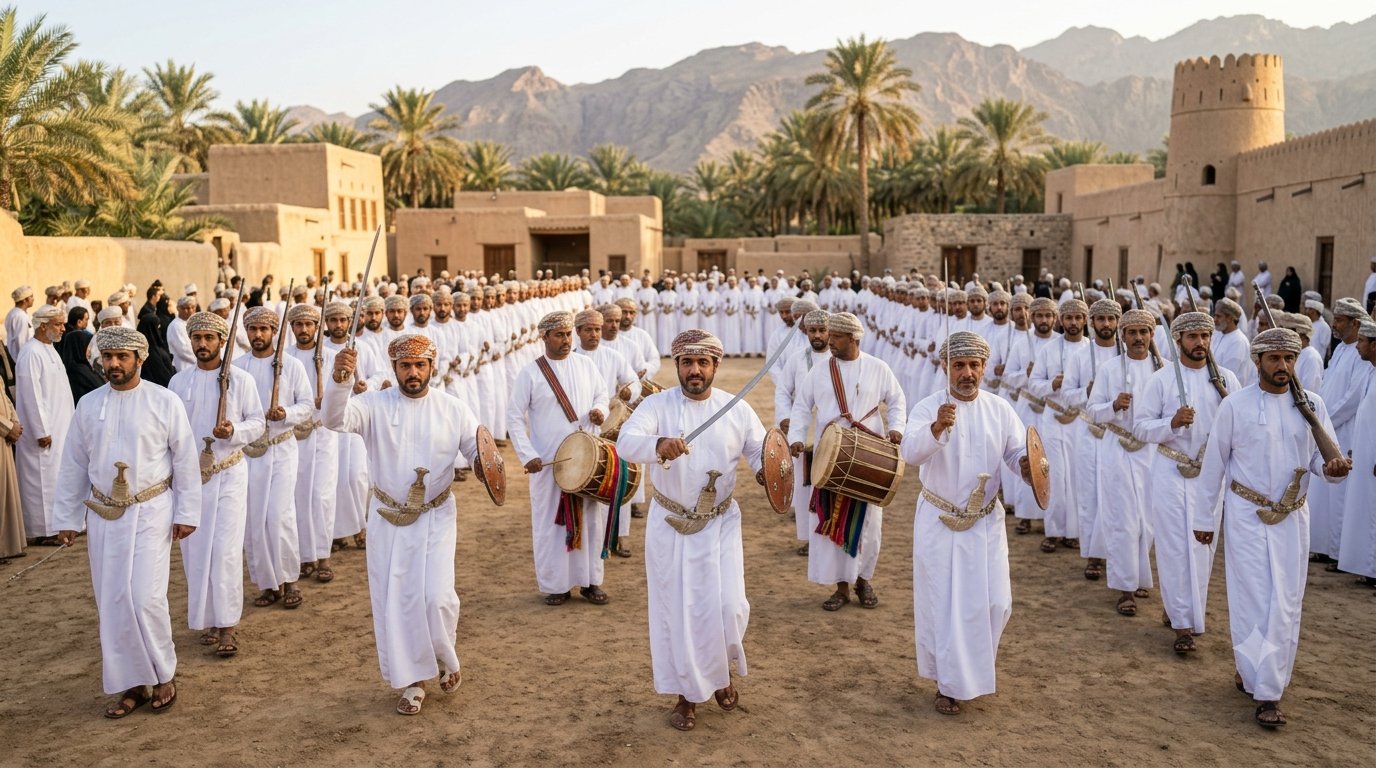 The Omani Al-Razha Art: When the Sword, Poetry, and Rhythm Become Living Memory
