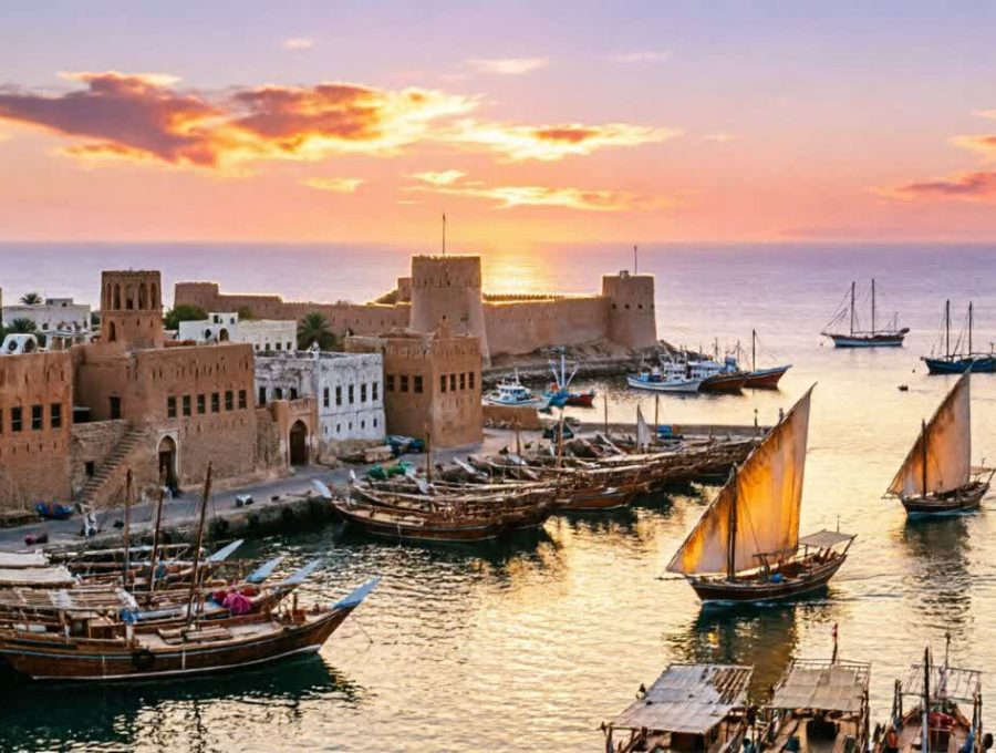 صناعة السفن في مدينة صور العُمانية