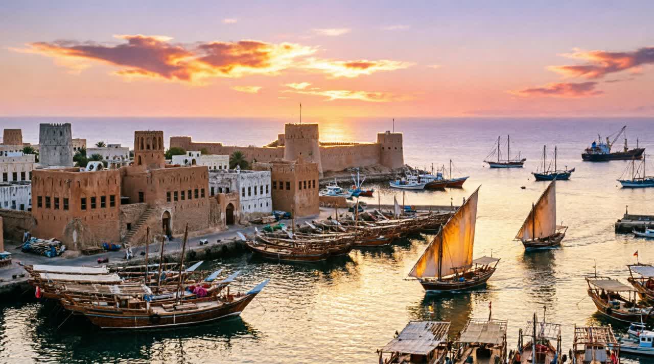 صناعة السفن في مدينة صور العُمانية